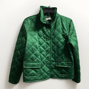 Misses Liz Claiborne Green Quilted Jacket Size: LG Regular Price $159.00